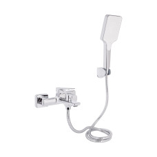 Змішувач для ванни Qtap Crow з душовим гарнітуром QTCRO259CRM48646 Chrome SD00054770