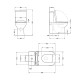 Унітаз підлоговий Qtap Crow Eco безобідковий з сідінням Soft-close QTCRO27W48750 SD00054874