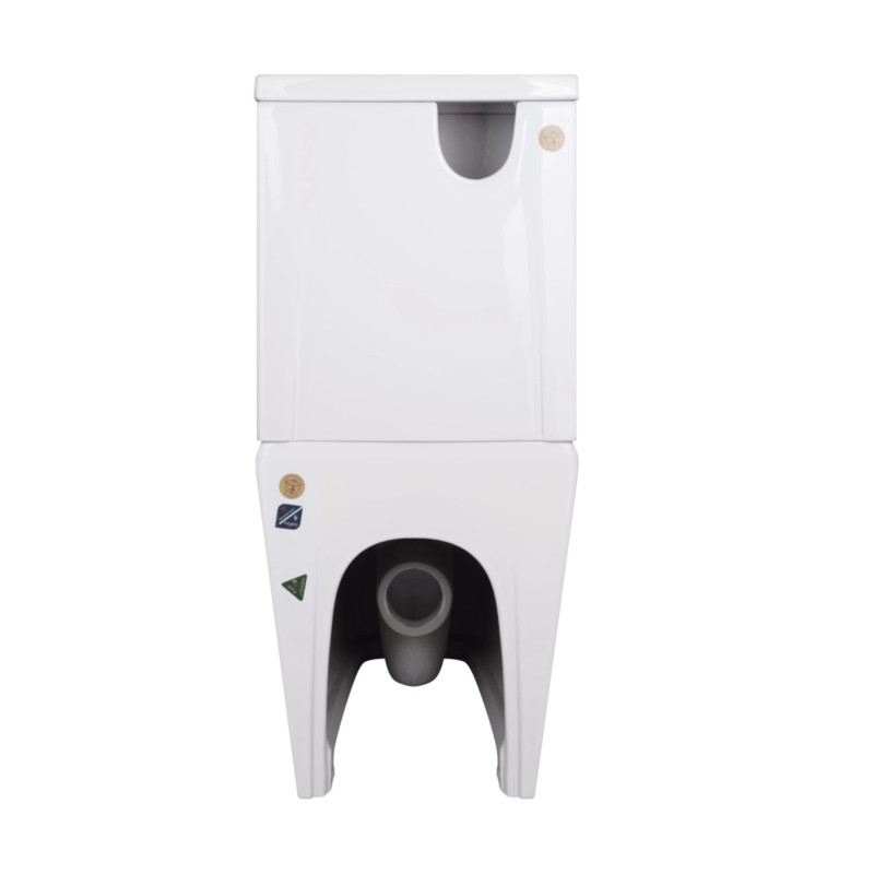 Унітаз підлоговий Qtap Crow Eco безобідковий з сідінням Soft-close QTCRO27W48750 SD00054874