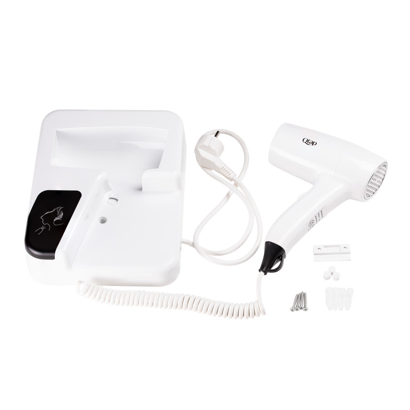Qtap Фен із тримачем Pohodli 1200 Вт QTF1200RNP White (Pobut)