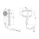 Qtap Фен із тримачем Pohodli 1200 Вт QTF1200ROP White (Pobut)