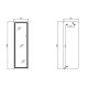 Дзеркало Qtap Gemini 500х1600 з LED-підсвічуванням Touch, з димером, QTGE50160049284 SD00055408