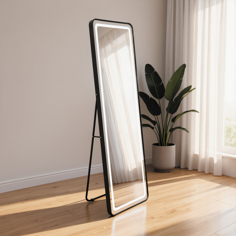 Дзеркало Qtap Gemini 500х1600 з LED-підсвічуванням Touch, з димером, QTGE50160049284 SD00055408