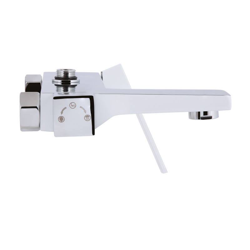 Qtap Душова система універсальна Gemini на три споживача (з виливом) QTGEM111CRW45687 Chrome/White
