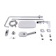 Qtap Душова система універсальна Gemini на три споживача (з виливом) QTGEM111CRW45687 Chrome/White