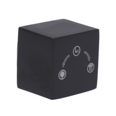 Ручка Qtap (25,7x32x32) для душової системи прихованого монтажу на два споживача Gemini Gunmetal Black PVD QTGEM257323250062 SD00056186