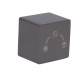Ручка Qtap (25,8x32x32) для душової системи на три споживача Gemini Gunmetal Black PVD QTGEM258323250065 SD00056189