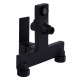 Qtap Змішувач для ванни Gemini (з душовим гарнітуром) QTGEM259BLM45682 Black Matt
