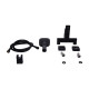 Qtap Змішувач для ванни Gemini (з душовим гарнітуром) QTGEM259BLM45682 Black Matt