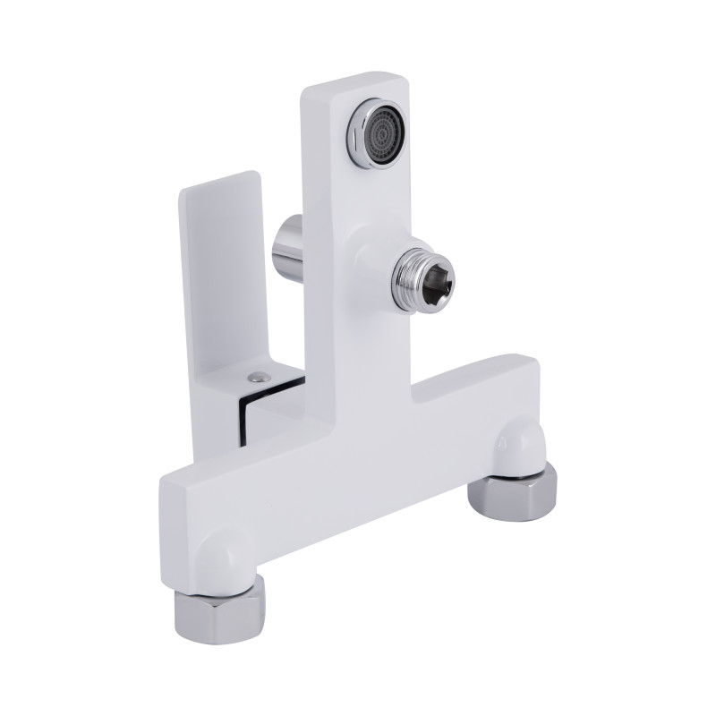 Qtap Змішувач для ванни Gemini (з душовим гарнітуром) QTGEM259CRW45683 Chrome/White