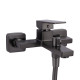 Qtap Змішувач для ванни Gemini (з душовим гарнітуром) QTGEM259GMB45684 Gunmetal Black PVD