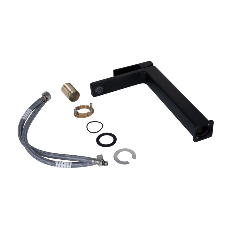 Qtap Змішувач для раковини Gemini високий QTGEM269BLM45678 Black Matt
