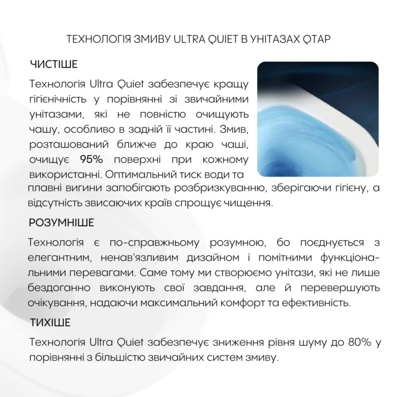 Готове рішення Qtap для ванної кімнати: підвісний унітаз Gemini Ultra Quiet 520x360x350 + комплект інсталяції Standard (кругла клавіша Chrome) SD00057787