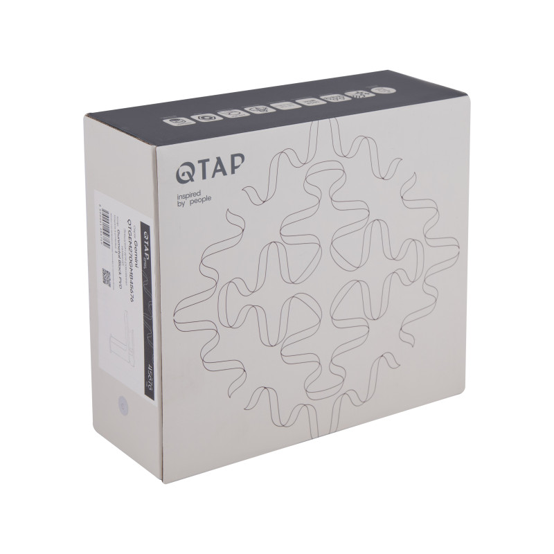 Qtap Змішувач для раковини Gemini QTGEM270GMB45676 Gunmetal Black PVD