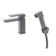 Qtap Змішувач для раковини Gemini (з гігієнічним душем) QTGEM272GMB45692 Gunmetal Black PVD
