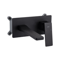 Qtap Змішувач для раковини Gemini прихованого монтажу QTGEM273BLM45694 Black Matt