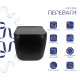 Унітаз підвісний Qtap Gemini Ultra Quiet 485×340×350 мм, Matt Black, з сидінням Slim Duroplast / Soft-close / Quick Release QTGEM28BLM50505 SD00056629