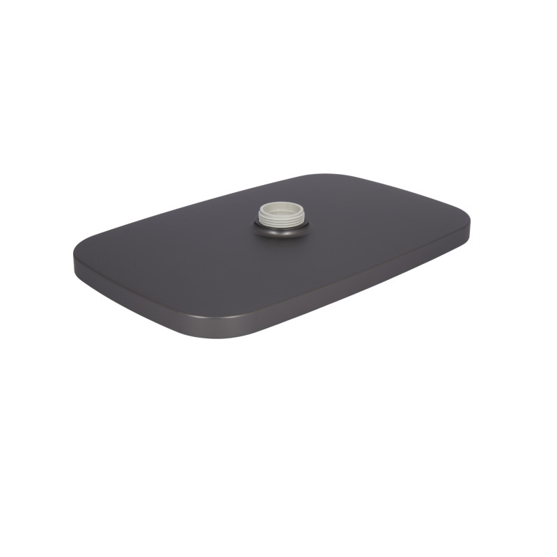 Стельова лійка Qtap (34x190x290) для душових систем Gemini Gunmetal Black PVD QTGEM34190290GMB50069 SD00056193
