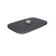 Стельова лійка Qtap (34x190x290) для душових систем Gemini Gunmetal Black PVD QTGEM34190290GMB50069 SD00056193