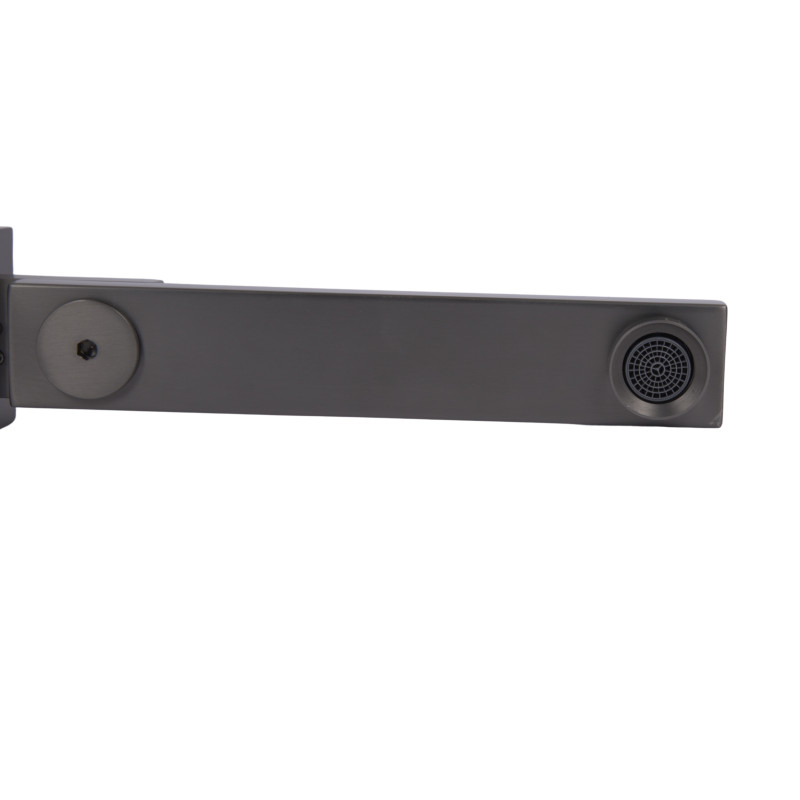 Вилив Qtap (59,4x59,4x247) для душової системи прихованого монтажу Gemini Gunmetal Black PVD QTGEM594594247GMB50130 SD00056254