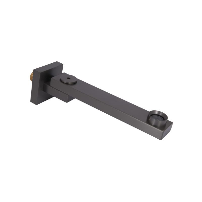 Вилив Qtap (59,4x59,4x247) для душової системи прихованого монтажу Gemini Gunmetal Black PVD QTGEM594594247GMB50130 SD00056254