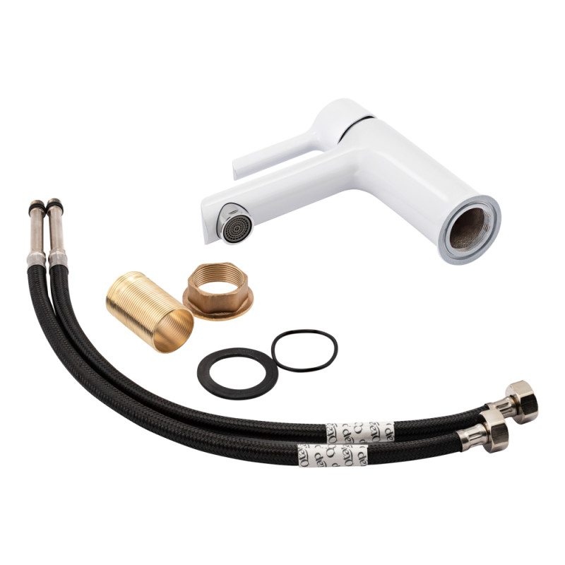Qtap Змішувач для раковини Grand QTGRAWCR001F White