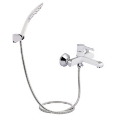 Qtap Змішувач для ванни Grand (з душовим гарнітуром) QTGRAWCR006 Chrome/White