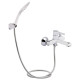 Qtap Змішувач для ванни Grand (з душовим гарнітуром) QTGRAWCR006 Chrome/White