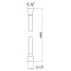 Qtap Шланг для ручного душу Hadice 1600 мм QTHADPVC160C Chrome