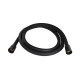 Qtap Шланг для ручного душу Hadice 1600 мм прямоугольний QTHADPVCSQ160B Black Matt