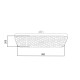 Qtap Лійка для верхнього душу Hlavova 300x200 мм прямокутна QTHLA107BLM45783 Black Matt