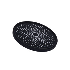 Qtap Лійка для верхнього душу Hlavova D 230 мм округла QTHLA107BLM45788 Black Matt