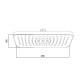Qtap Лійка для верхнього душу Hlavova 260x180 мм прямокутна QTHLA107CRM45784 Chrome/Black