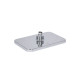 Qtap Лійка для верхнього душу Hlavova 260x180 мм прямокутна QTHLA107CRM45784 Chrome/Black