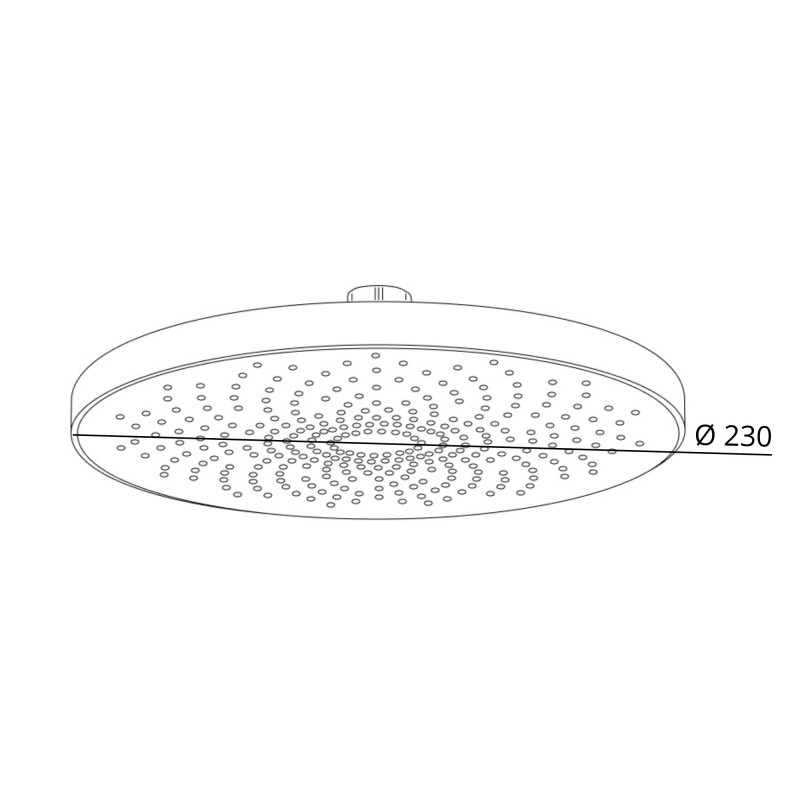 Qtap Лійка для верхнього душу Hlavova D 230 мм округла QTHLA107CRM45787 Chrome/White