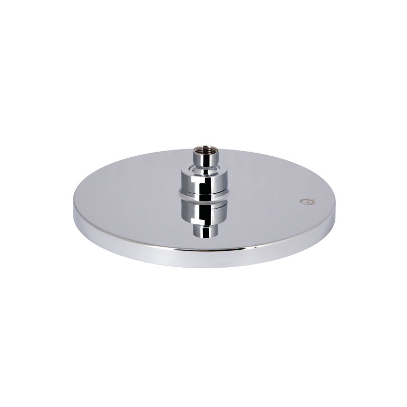 Qtap Лійка для верхнього душу Hlavova D 230 мм округла QTHLA107CRM45787 Chrome/White