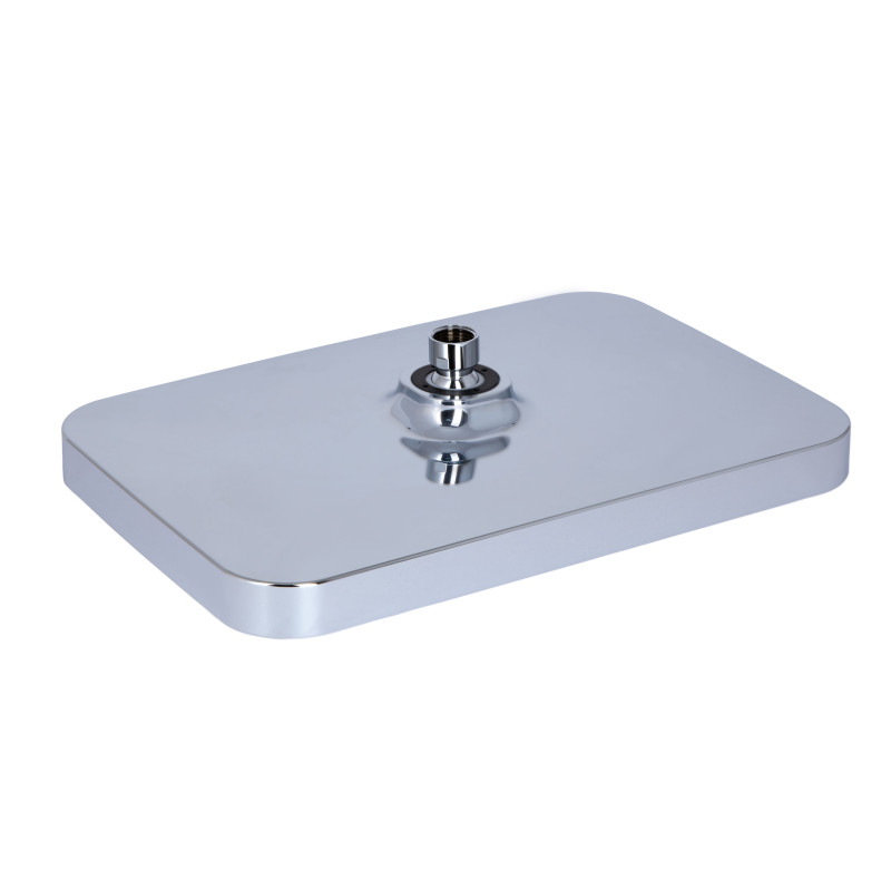 Qtap Лійка для верхнього душу Hlavova 330x220 мм прямокутна QTHLA107BLM45945 Black Matt