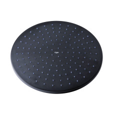 Qtap Лійка для верхнього душу Hlavova 230 мм округла QTHLAVA228O1ZBB Black Matt