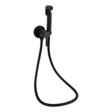 Qtap Набор для гігієнічного душу Inspai-Varius округлий QTINSVARBСRV00440001 Black Matt