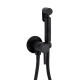 Qtap Набор для гігієнічного душу Inspai-Varius округлий QTINSVARBСRV00440001 Black Matt