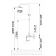 Душова система для душу Qtap Jay на два споживача QTJAY110BLM45550 Black Matt SD00051674