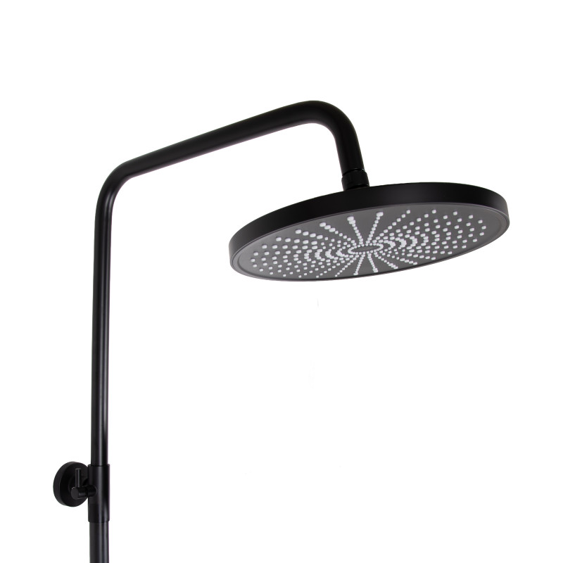 Душова система для душу Qtap Jay на два споживача QTJAY110BLM45550 Black Matt SD00051674