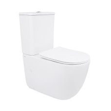 Унітаз підлоговий Qtap Leo Ultra Quiet 620×355×790 мм з сидінням Soft-close, White QTLEO27W49261 SD00055385