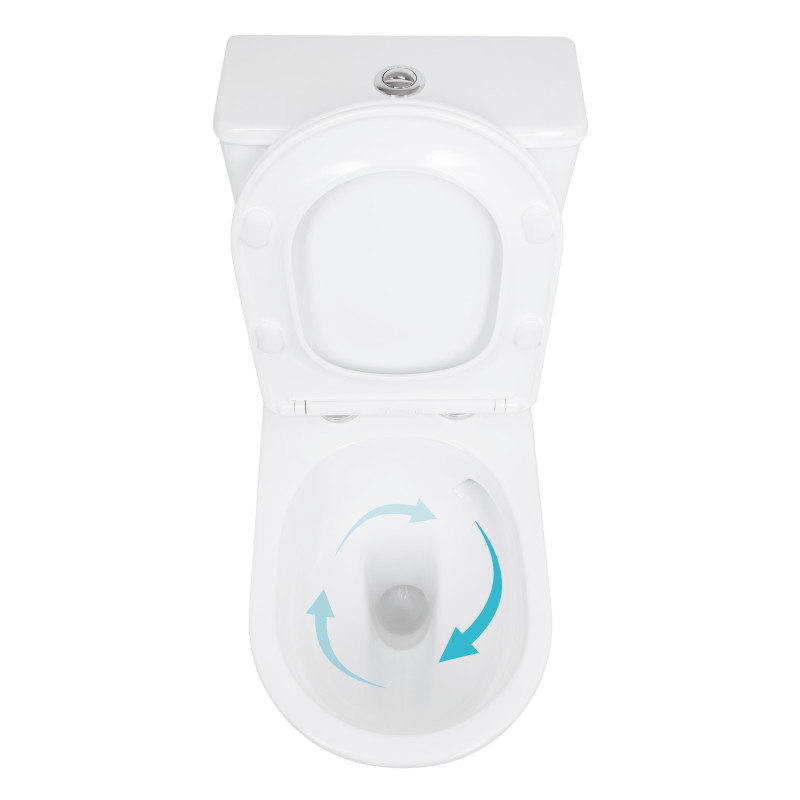 Унітаз підлоговий Qtap Leo Ultra Quiet 620×355×790 мм з сидінням Soft-close, White QTLEO27W49261 SD00055385