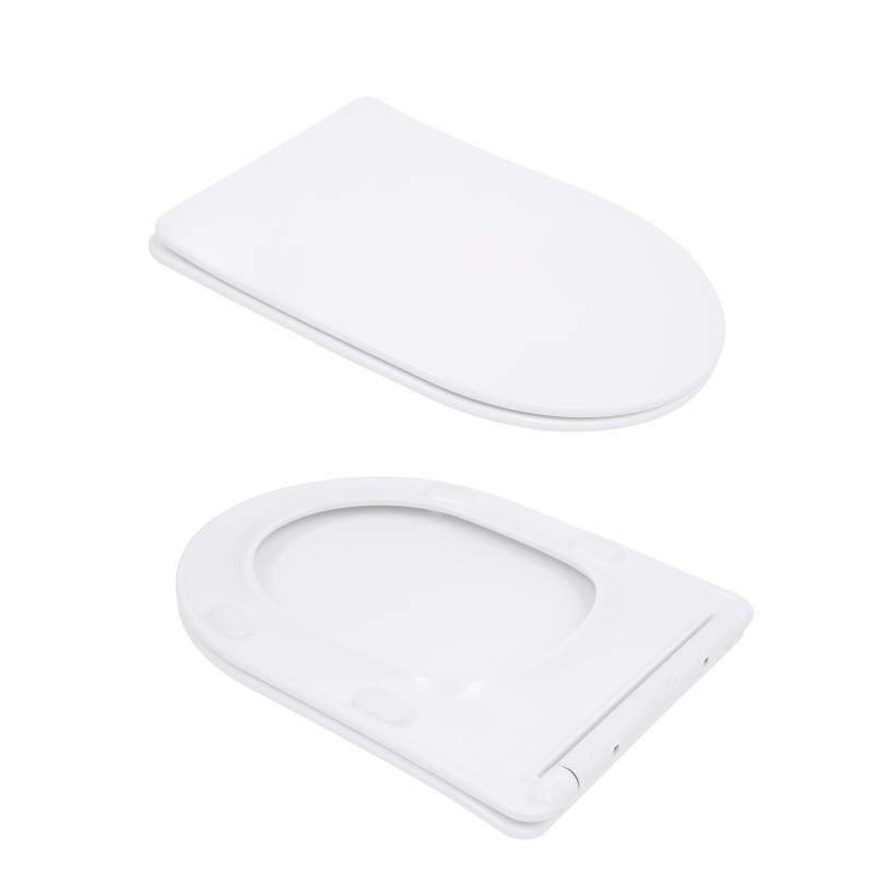 Унітаз підлоговий Qtap Leo Ultra Quiet 620×355×790 мм з сидінням Soft-close, White QTLEO27W49261 SD00055385