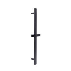 Qtap Душова стійка з тримачем універсальна Lepit 705 мм прямокутна QTLEP82103NB Black Matt