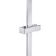 Qtap Душова стійка з тримачем універсальна Lepit 705 мм прямокутна QTLEP82103NC Chrome