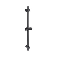 Qtap Душова стійка з тримачем універсальна Lepit 665 мм округла QTLEP82103OB Black Matt