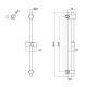 Qtap Душова стійка з тримачем універсальна Lepit 665 мм округла QTLEP82103OB Black Matt