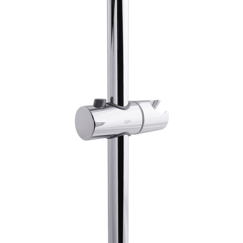 Qtap Душова стійка з тримачем універсальна Lepit 665 мм округла QTLEP82103OC Chrome